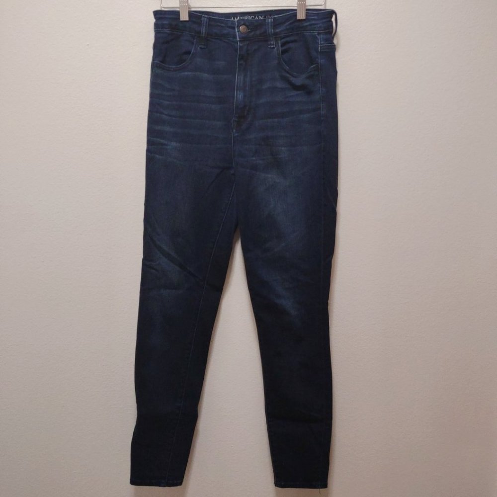 American Eagle Highest Rise Jegging Dark Wash Denim Jean 8